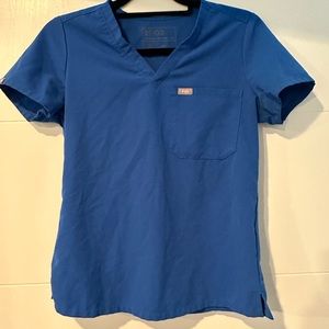 Figs Catarina scrub top - blue XS